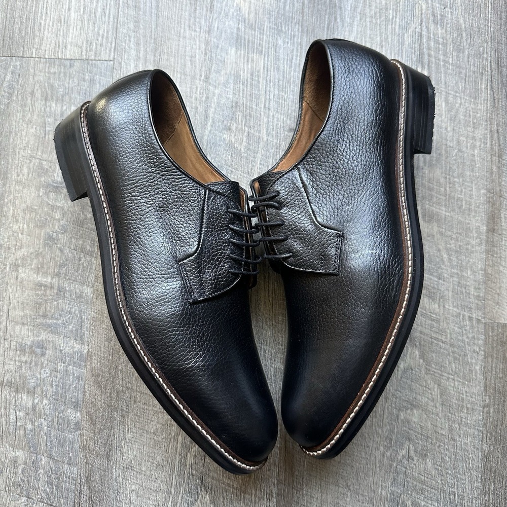 Beckett Simonon NEW Dunham Derbies Mens‎ SZ 13  Black Without Box Pebbled
